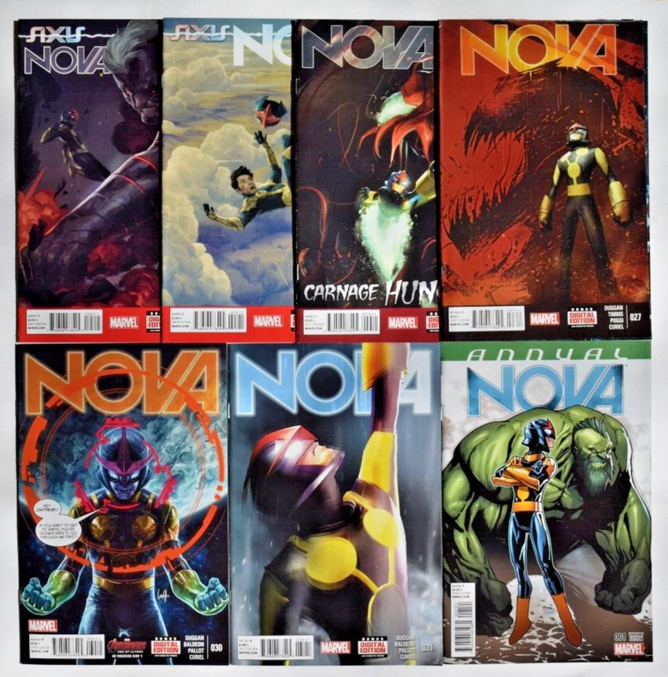 NOVA (2013) 27 NÚMEROS COMIC RUN #1-7,9-17,19-24,26,27,30,31,ANUAL 1 MARVEL COMICS Foto 3 de 3