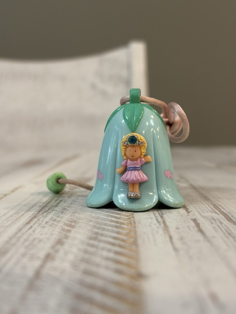 Vintage Polly Pocket 1992 Magic Bell Wishing Necklace Bluebird Toys