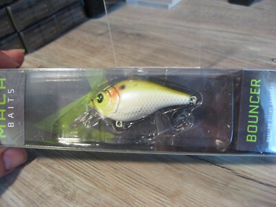 Mustad 2.5'' Bouncer Shallow Crankbait 3/8 Oz Mach Fishing Bait - Nat Green Shad