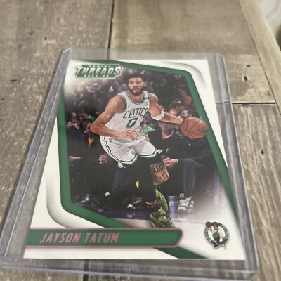 2021-22 Panini Chronicles - Threads Pink #96 Jayson Tatum