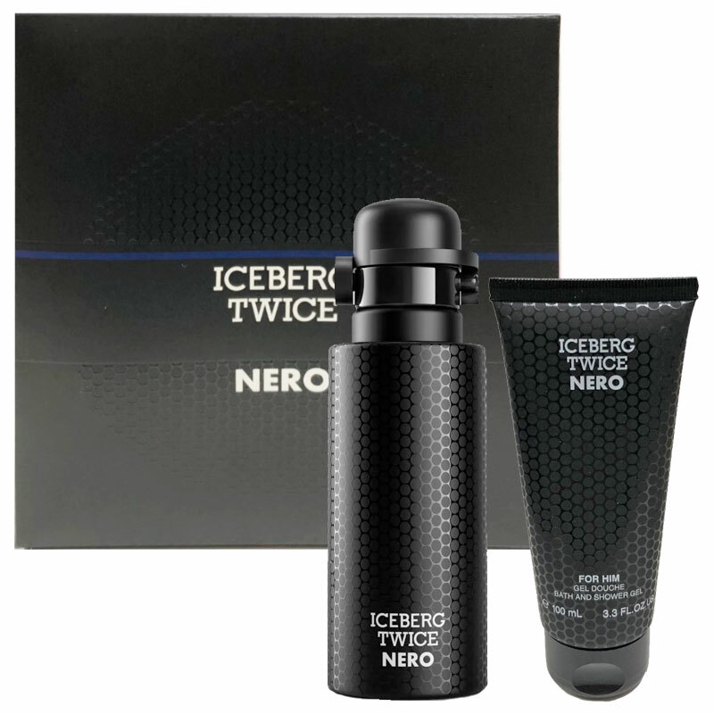Cofanetto uomo ICEBERG TWICE NERO edt 125ml + bath & shower gel 100ml