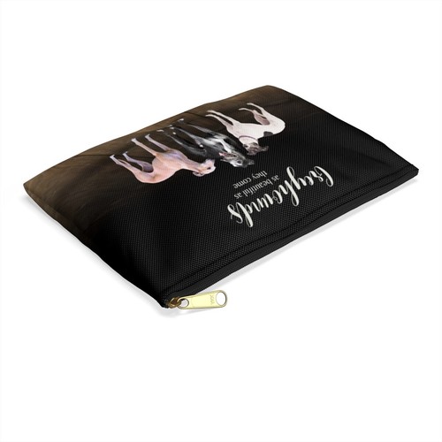 Greyhound Bag Men's Women's Unisex Travel Pouch All-Purpose Zipper 2 Sizes NEW - Picture 8 of 9