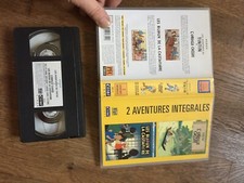 CASSETTE VIDEO VHS DESSIN ANIME TINTIN 2 av integrales oreille cassee + bijoux 