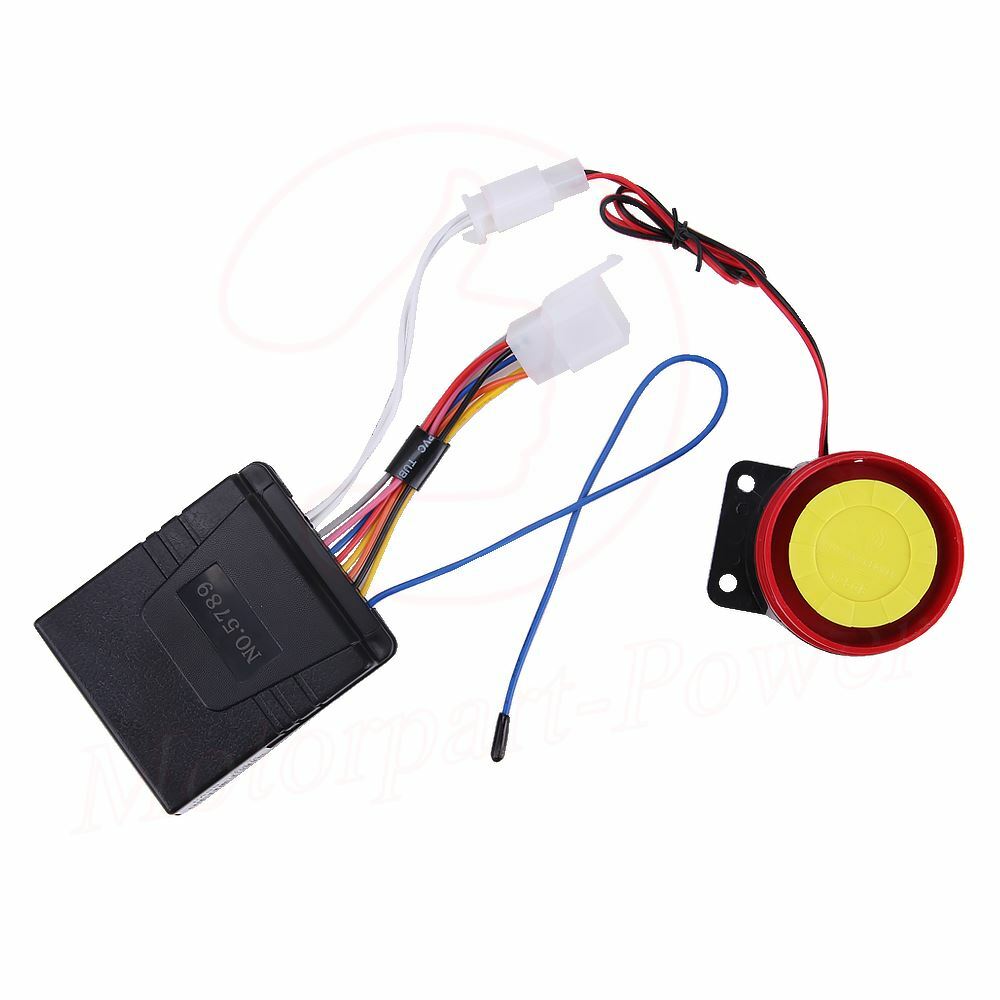 Motorcycle Scooter Remote Control Anti theft Alarm Security System Engine Start