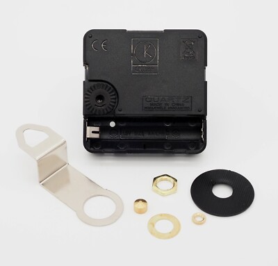 HIGH TORQUE Quartz Clock Movement SILENT SWEEP SECOND 1/4'' Thick Dial NO TICK