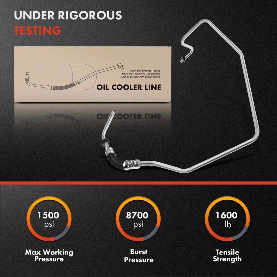 Nuevo conjunto de manguera de enfriador de aceite de transmisión auxiliar para Chevy GMC 1993-1995 7,4 L Foto 3 de 4