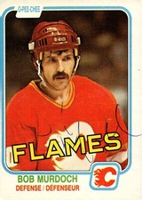 Bob Murdoch - Signed 1981-82 O-Pee-Chee Card #48 - Calgary Flames