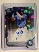 2022 1st Bowman Chrome Sapphire Refractor #CPA-WVZ Willy Vasquez Auto /100