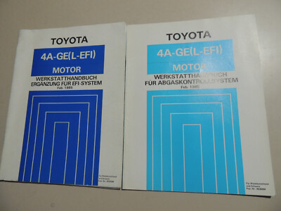 1985 Zusatz Werkstatthandbuch Motor 1,6 L-EFI Toyota Corolla Coupe E9 AE86