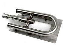 Kitchen Concept & Calise Gas Grill Stainless U Shaped Burner 15.75" x 6" CAOKCU1