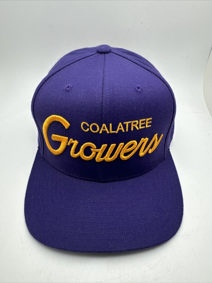 Coalatree Growers Hat Cap Snapback Purple Adjustable Embroidered