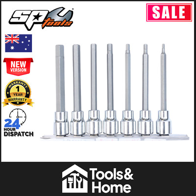 Sp7 Bit SP Tools Inhex Bit Socket Rail Set 7 Piece 3/8