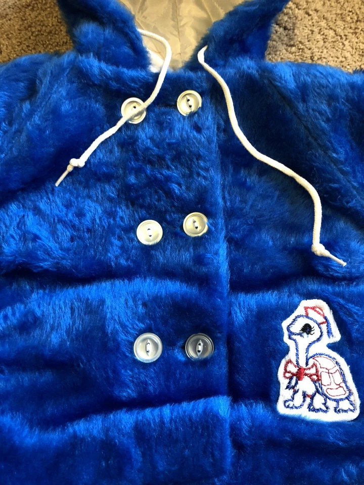 Traje de nieve vintage para bebé tortuga azul difuso 2 piezas conjunto talla 18 meses muñeca grande NUEVO AÑOS 70 Foto 2 de 4