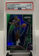 2019-20 Prizm RJ Barrett GREEN PRIZM Instant Impact Rookie Card RC PSA 10 GEM