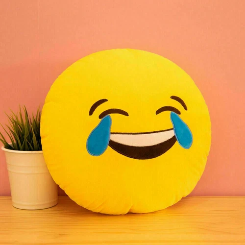 Kindergeschenk Emoji Soft Cushion Kissen Smiley Emoticon Plüschtier 33cm - Bild 42 von 42