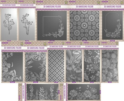 Nellie Snellen 3D Embossing or Debossing Folders