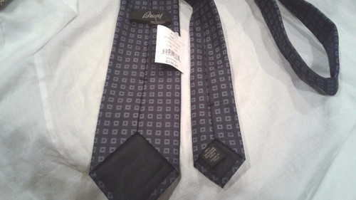 Corbata BRIONI hecha en Italia tejida seda cuello precio de venta sugerido por el fabricante $230! - Imagen 2 de 4