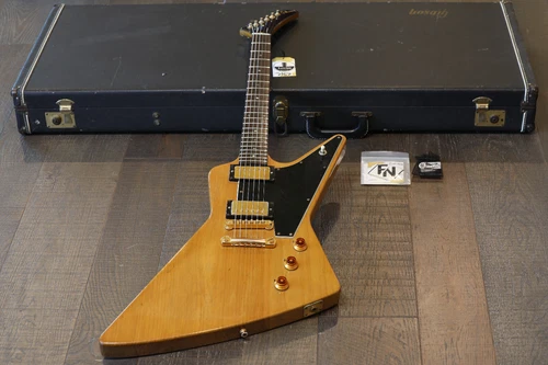 Vintage! 1983 Gibson Custom Shop Edition Explorer Antique Natural Korina + OHSC