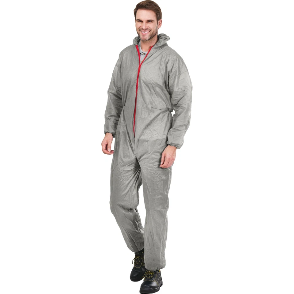REIS Mono traje de pintor traje desechable ropa de protección traje de protección gris talla M - XXXL