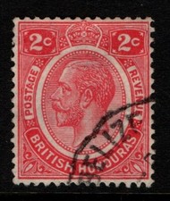 British Honduras Belize 1922 1933 King George V 2c red SG128 Used