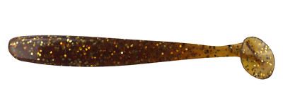 Relax Bass 5" – 5 Pezzi Esca In Gomma Action Shad Per Spinning, Luccioperca E Luccio, Lunghezza 12,5 Cm, Colore Marrone Oro 220
