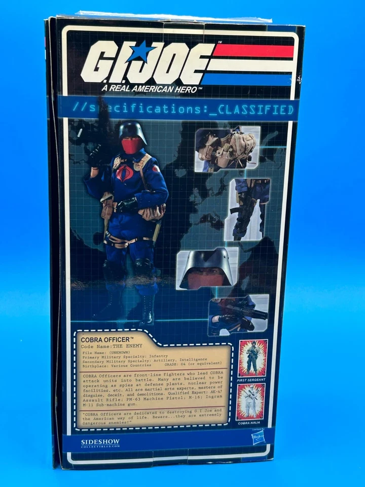 Oficial El Enemigo G.I. JOE COBRA SIDESHOW Coleccionables 1/6 12" Estándar Sin usar, en caja Foto 3 de 4