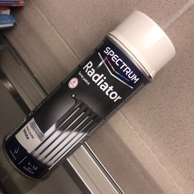 Spectrum Sprühfarbe für Heizkörper 400 ml | Weiß Hochglanz | max 110 Grad