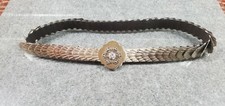 Vintage Women's Silver stretch belt with shell clasp design FC75-1-G366 
