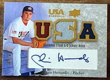 2008 Upper Deck USA Baseball Teams Blue Ink 88/99 Chris Hernandez #NT-CH Auto