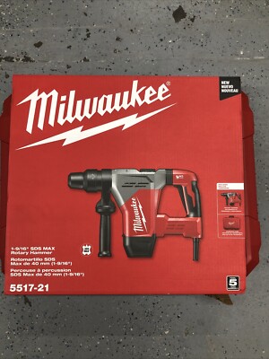 Milwaukee 1-9/16'' Sds Max Rotary Hammer 5517-21 | eBay