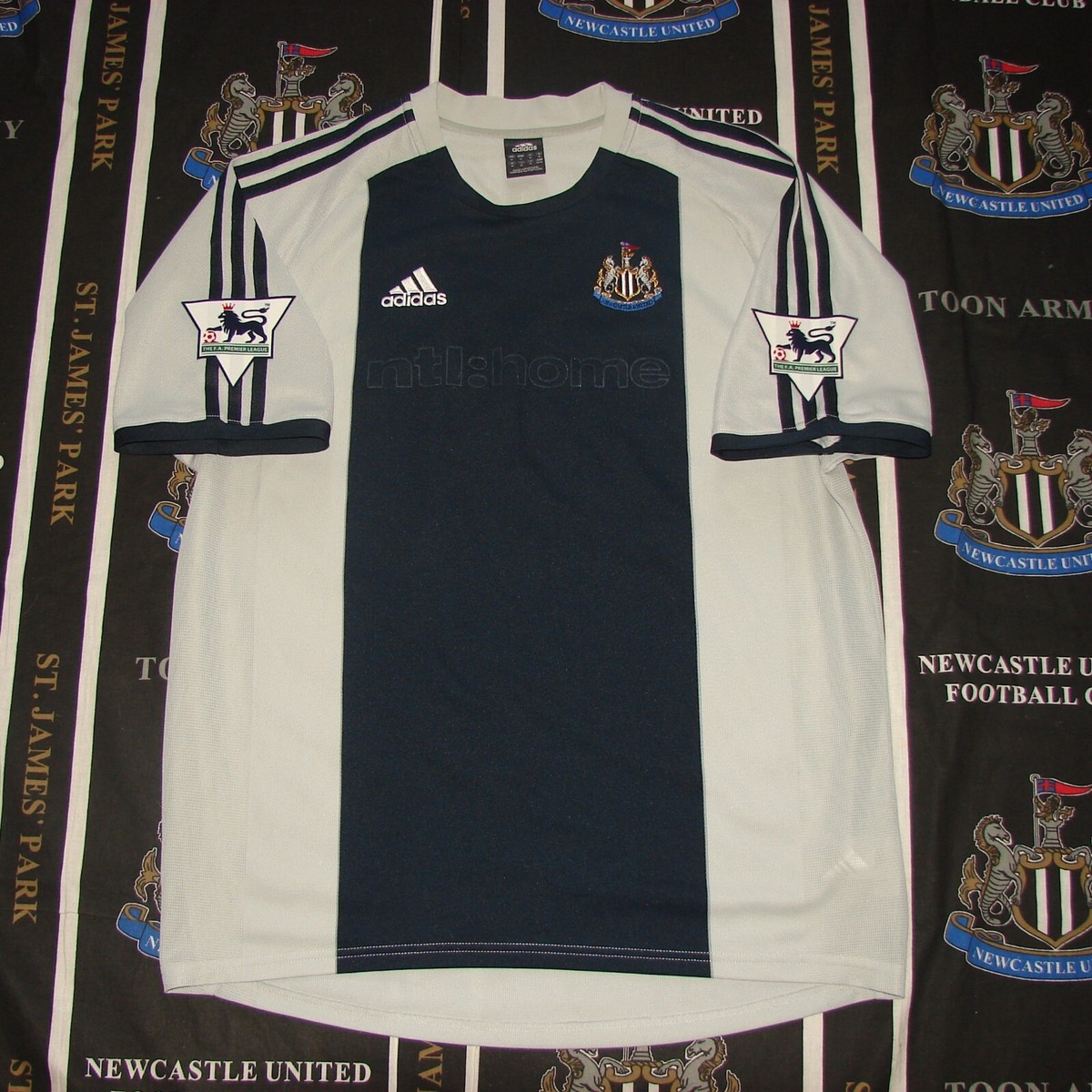 Newcastle United Away Football Shirt Jersey 2002 2003 Adidas Alan