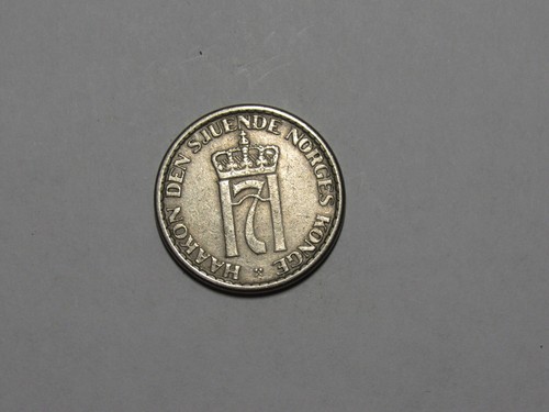 Old Norway Coin - 1957 1 Krone - Circulated - Picture 2 of 2