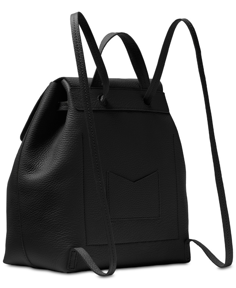 Michael Kors Junie Medium Flap Backpack Black Leather  display picture 1