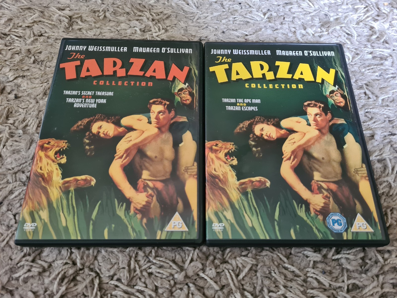 The Tarzan Collection Dvd 4 Films Ape Man Escapes Secret Treasure New York