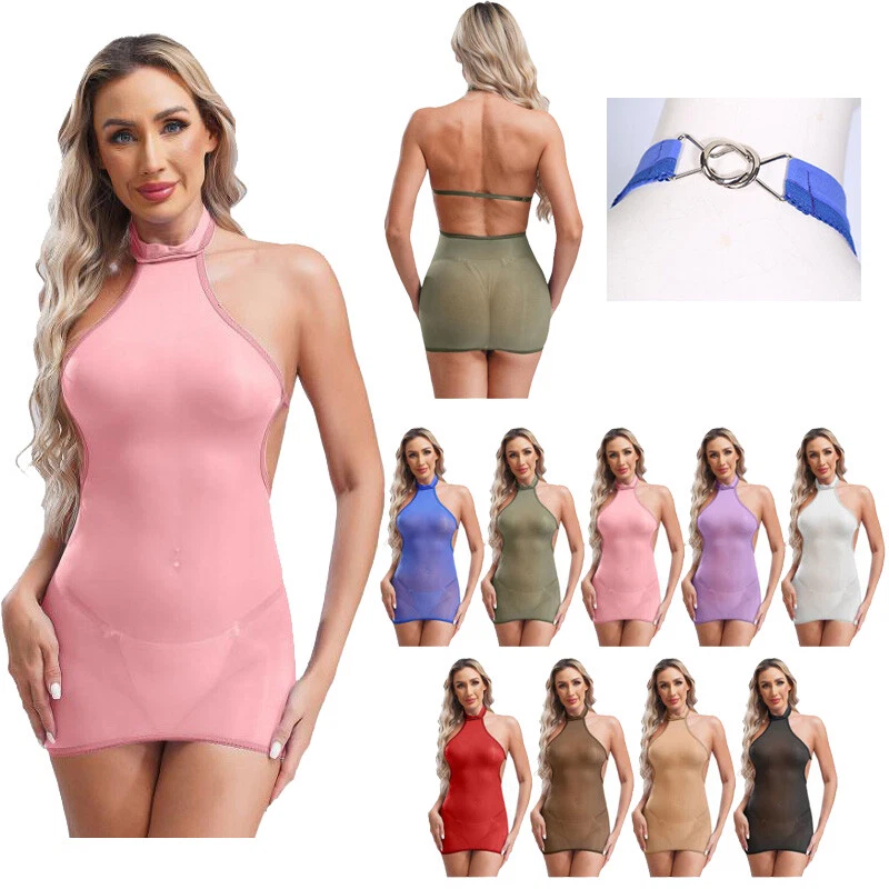 Camicia da notte donna gonna San Valentino abito aderente elastico avvolgente senza cuciture mini