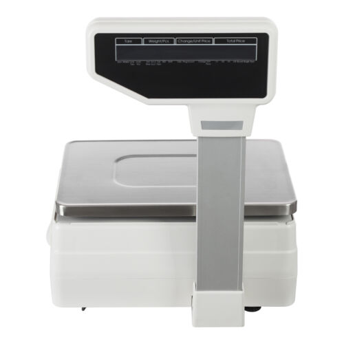 Scale Label Printing Scale Commercial Food Scale Receipt Printer 30kg/66.14 lbs - Picture 11 of 24