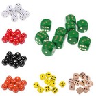 Pack of 10 Wooden Six Sided Dice for DND Dungeons and Dragons Math Teaching