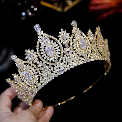 Luxury Bridal Headpiece Wedding Accessories Tiaras Crowns Hair Crystals Jewelry - Picture 17 of 19