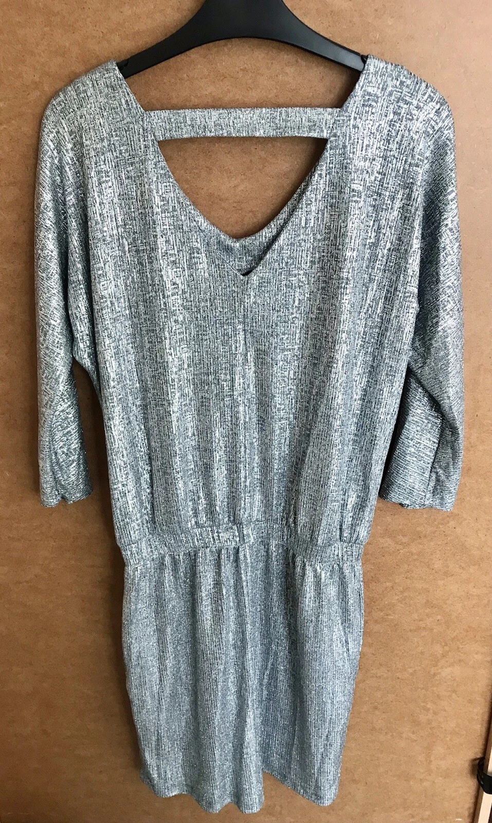 UNDERCOVER New Top Secret Silver Dress Uk 8