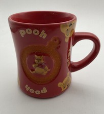 Disney Store Exclusive Winnie The Pooh - Large Red 3D Glitter Mug Cup - Perfect