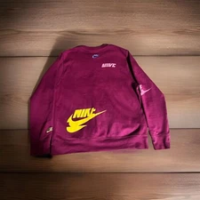 Nike Sportswear Sport Essentials+ Fleece Pullover Sweater Men’s XL Athletic Purp