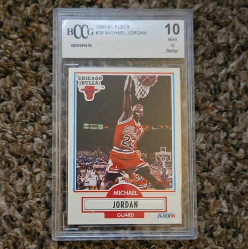 1990-91 Fleer Michael Jordan #26 Bulls BCCG 10 Graded Vintage Card
