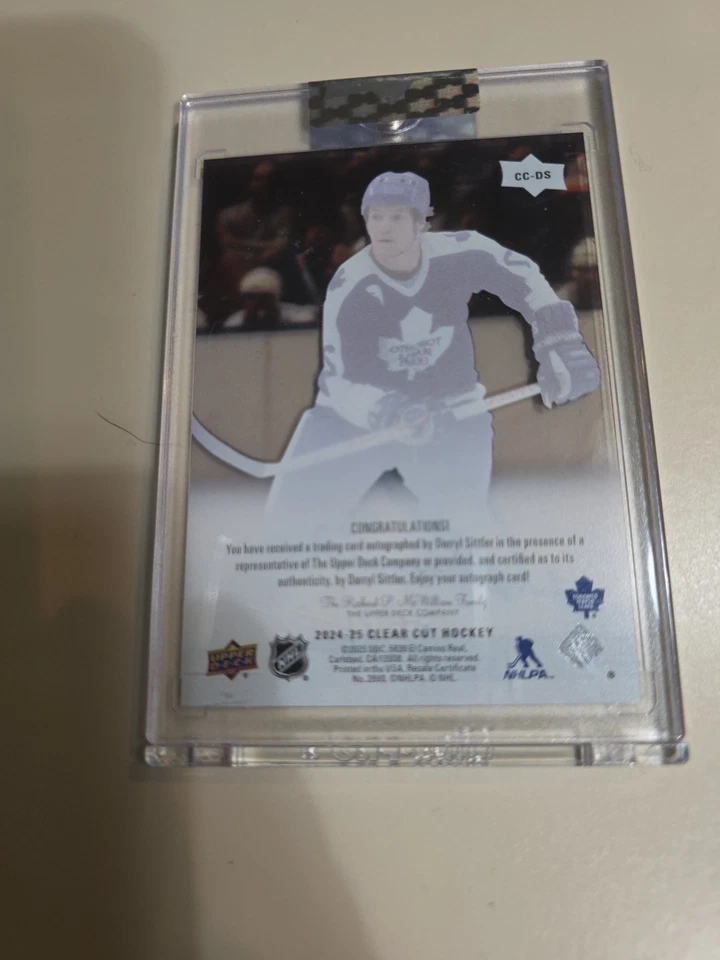 Darryl Sittler 2024-25 Upper Deck Clear Cut Hockey Auto Sealed TZ - Image 3 of 3