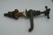 Antico Vittoriano/Edwardian Bronzo Ottone Rubinetto Caldo Acqua Manico Salvage