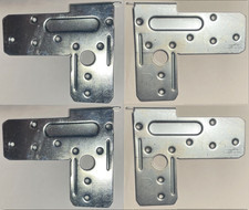 4x Staffa angolare per porta scorrevole IKEA Pax, 2 parti sinistra + 2 destra # 120321 120322