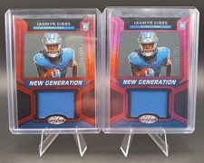 2023 Panini Certified New Generation  Jahmyr Gibbs NFJM-15 Mirror Red Pink Patch