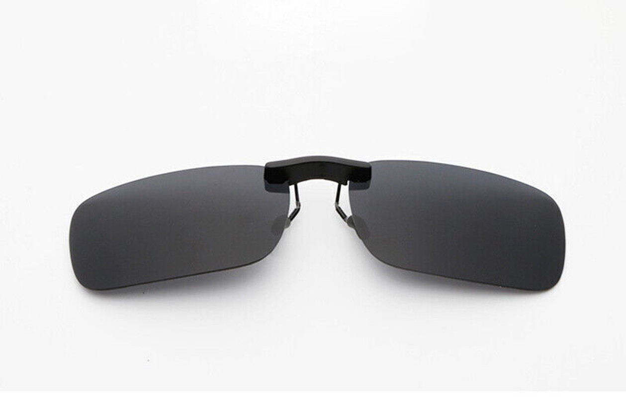 Square Polarized Clip On Sunglasses For Myopia Fishing Driving Beach
