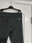 Lucky Brand Women Gray Fleece Mid Rise Leggings Small Logo Very Soft Fabric EUC — photo 3