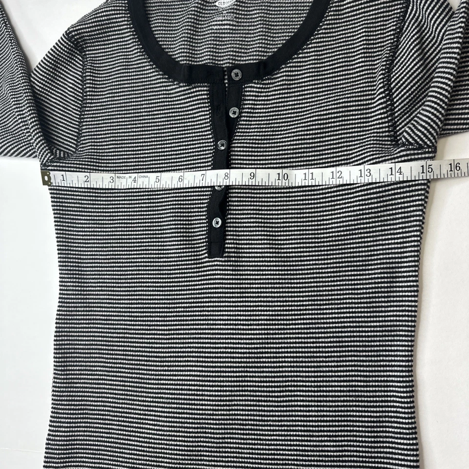 Conjunto de pijama Old Navy para mujer a rayas a juego talla mediana azul marino blanco elástico Foto 4 de 4