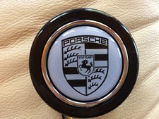 Hupenknopf grau PORSCHE 911 Carrera RS Turbo Resin Logo MOMO Raid